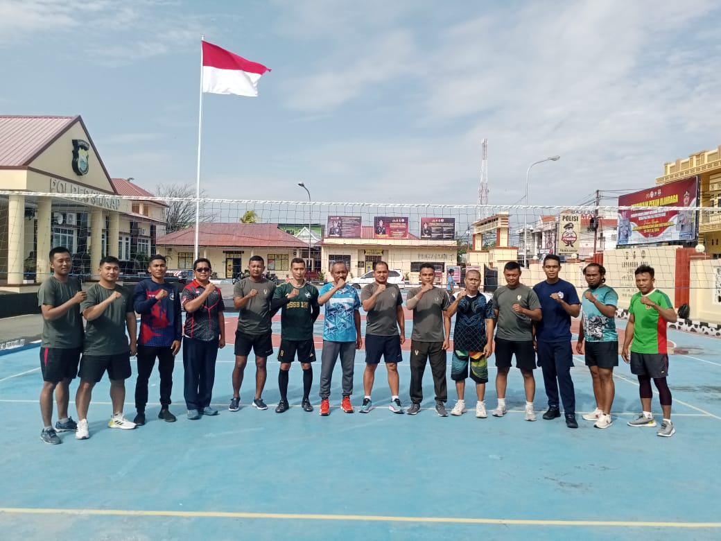 Tim Bola Voli Kodim 1420/Sidrap Raih Juara Kedua dalam HUT Bhayangkara Ke-78 Tahun 2024