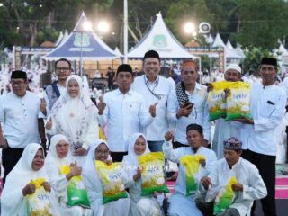 Safari Ramadan Pemkab Sidrap Hadirkan Bantuan UMKM dan Beras bagi Warga