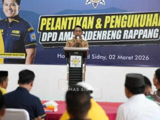 Andi Patonangi Nakhodai DPD AMPI Sidrap 2026–2031, Bupati Tekankan Sinergi Nyata