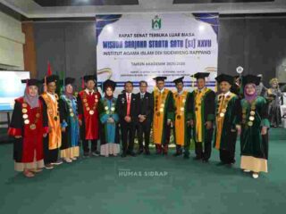 Memperkuat Generasi Religius, Bupati Sidrap Hadiri Wisuda IAI DDI dan Teken MoU