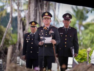 Beri Penghormatan Terakhir, Kapolres Sidrap Pimpin Apel Persada Aiptu Iriansyah