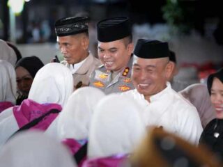Kapolres Sidrap Hadiri Pelepasan Jamaah Haji Kloter 40 Tahun 2026