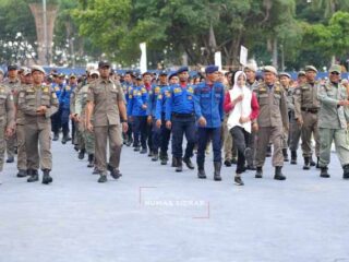 Bupati Syaharuddin Pimpin Simulasi Pembukaan Porsenijar PGRI Sulsel, Periksa Satu per Satu Detail Acara