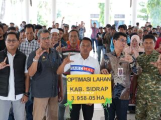 Optimasi Lahan dan Cetak Sawah Digencarkan, Bupati Sidrap Bidik Produksi Padi 1 Juta Ton