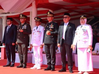 Dandim 1420/Sidrap Hadiri Upacara Peringatan HUT Bhayangkara ke-80, Perkuat Sinergi TNI-Polri