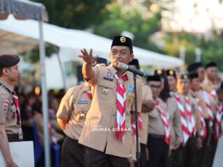 Bupati Syaharuddin Lepas Kontingen Jambore Nasional ke-12, Pramuka Sidrap Diminta Bawa Nama Baik Daerah