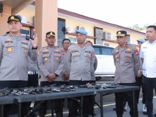 Kapolres Sidrap Cek Senpi Dinas, Pastikan Penggunaan Sesuai Prosedur