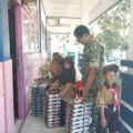 Babinsa Ramil Jajaran Kodim 1420/Sidrap Kawal Pendistribusian Makan Bergizi Gratis di Kabupaten Sidrap