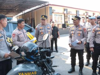 Tingkatkan Pelayanan ke Masyarakat, Kapolres Sidrap Cek Ranmor Dinas