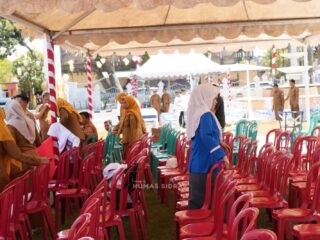 Nonton Gerak Jalan Makin Nyaman, Ada Tenda dan Kursi Disiapkan di Rujab Bupati Sidrap