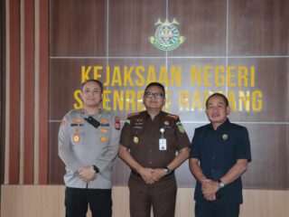 Silaturahmi ke Kejari Sidrap, Kapolres Tegaskan Polisi-Jaksa Solid