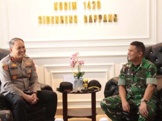 Bentuk Soliditas, Kapolres Sidrap dan Dandim 1420 Jalin Silaturahmi