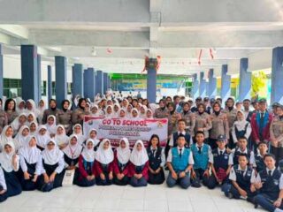 Police Goes To School Warnai HUT Polwan ke 78 di Kabupaten Sidrap