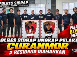 Polres Sidrap Ungkap Pelaku Curanmor, 2 Residivis Diamankan