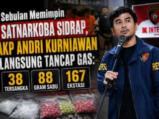 Sebulan Memimpin Satnarkoba Sidrap, AKP Andri Kurniawan Langsung Tancap Gas: 38 Tersangka, 88 Gram Sabu dan 167 Ekstasi