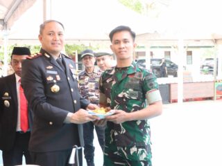 Wujud Soliditas TNI-Polri, Kapolres Sidrap Hadiri Upacara Peringatan HUT ke-81 TNI