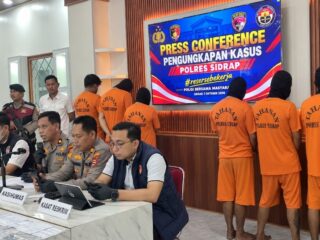 138,5 Gram Sabu dan 28 Cartridge MDMA Cair Disita, 24 Orang Diamankan Polres Sidrap