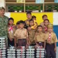 Babinsa Kodim 1420/Sidrap Dampingi Pendistribusian 64.693 Paket Makan Bergizi Gratis di Wilayah Kabupaten Sidrap
